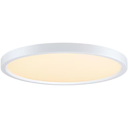 Westinghouse Fixture Ceiling LED Dimmable Flush-Mount 30W Color Temp Select 15In White Finish White AcrylicShade 6133500